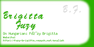 brigitta fuzy business card